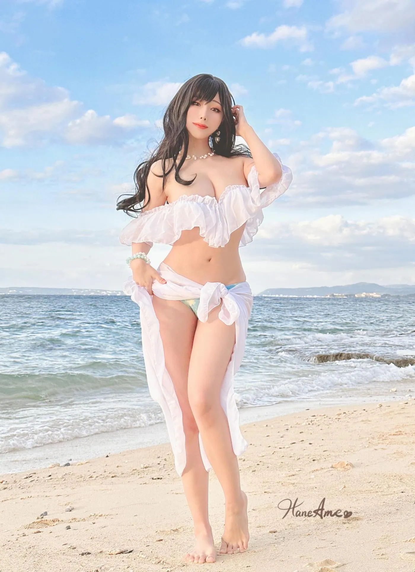 雨波_HaneAme – NO.191 2023年05月新品订阅4套视频-Original White Sand Love In Okinawa [43P]插图3